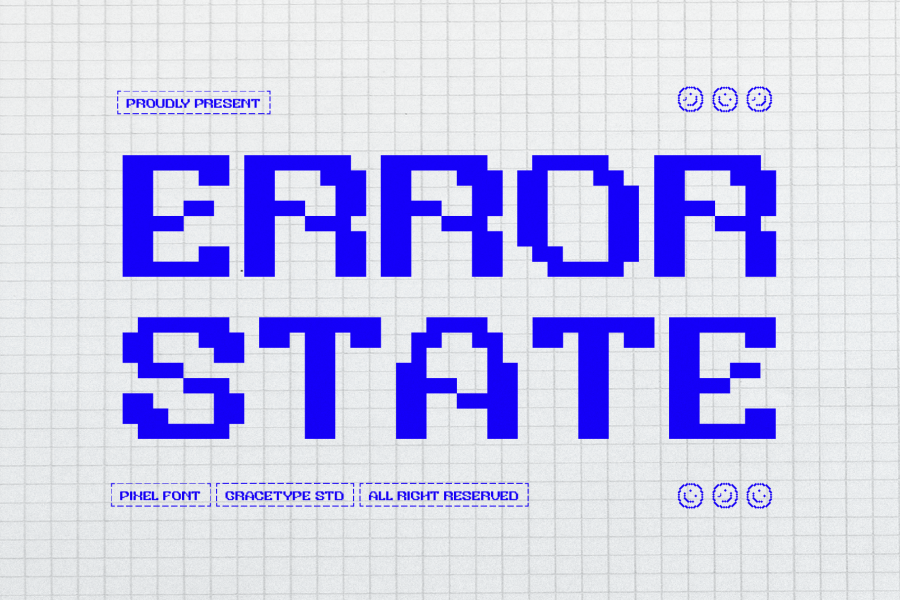 Error State Pixel Font