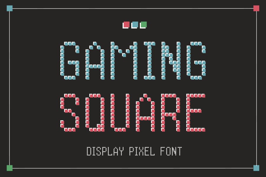 Gaming Square Pixel Font