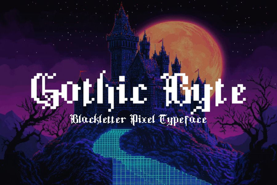 Gothic Byte Pixel Font