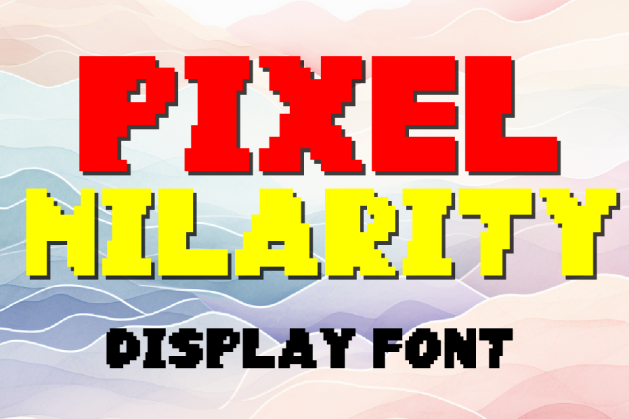Pixel Hilarity Pixel Art Font