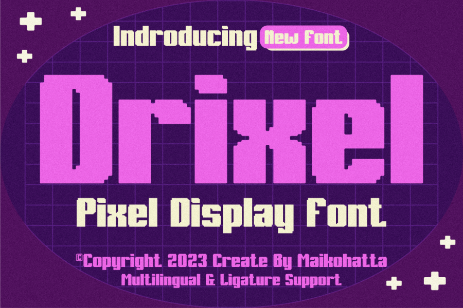 Drixel Pixel Display Font