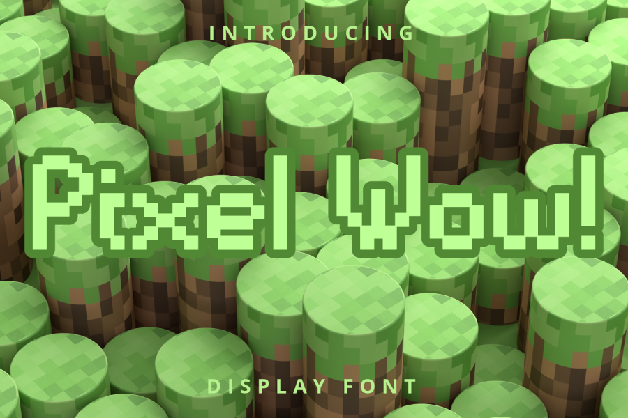 Pixel Wow Display Font