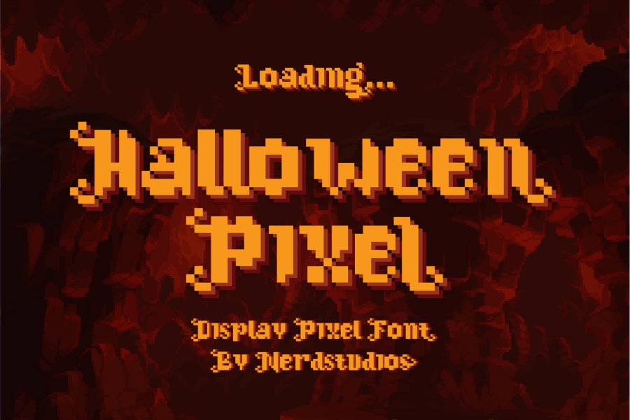 Halloween Pixel Font
