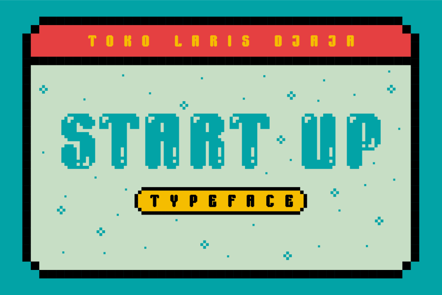Start Up Retro Pixel Font
