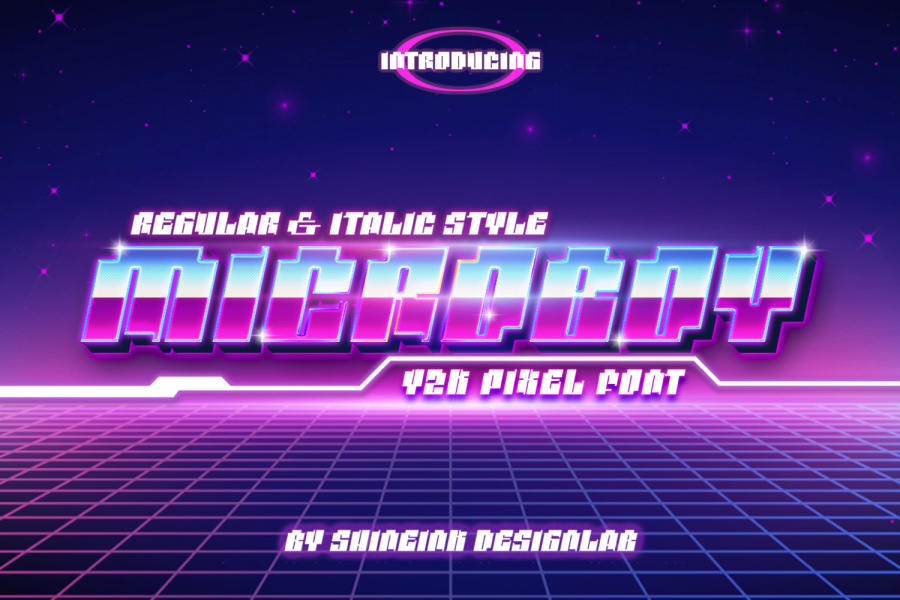 Microboy Pixel Futuristic Gaming Font