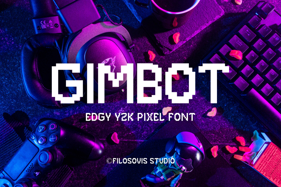 Gimbot Pixel Font
