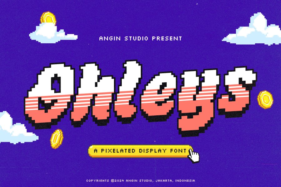Ohleys Pixelated Font