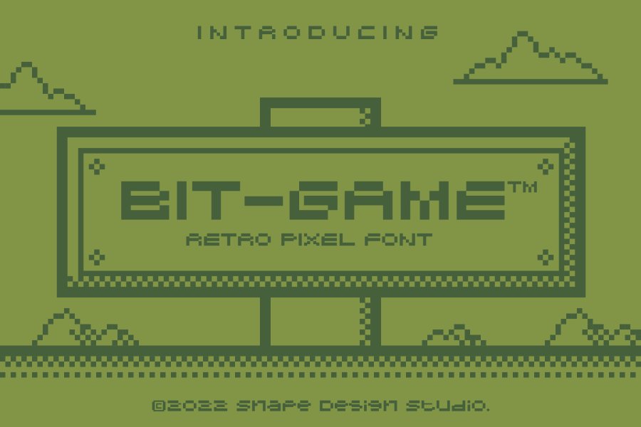 Bit Game Retro Pixel Font