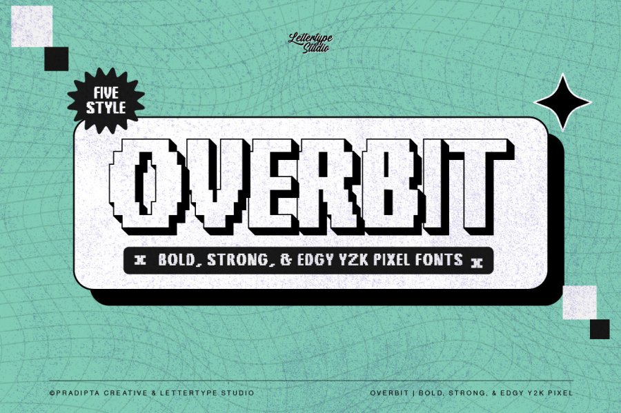 Overbit Pixel Y2K Font