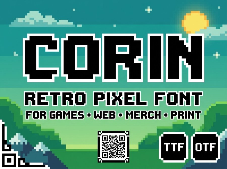 Corin Retro Pixel Font