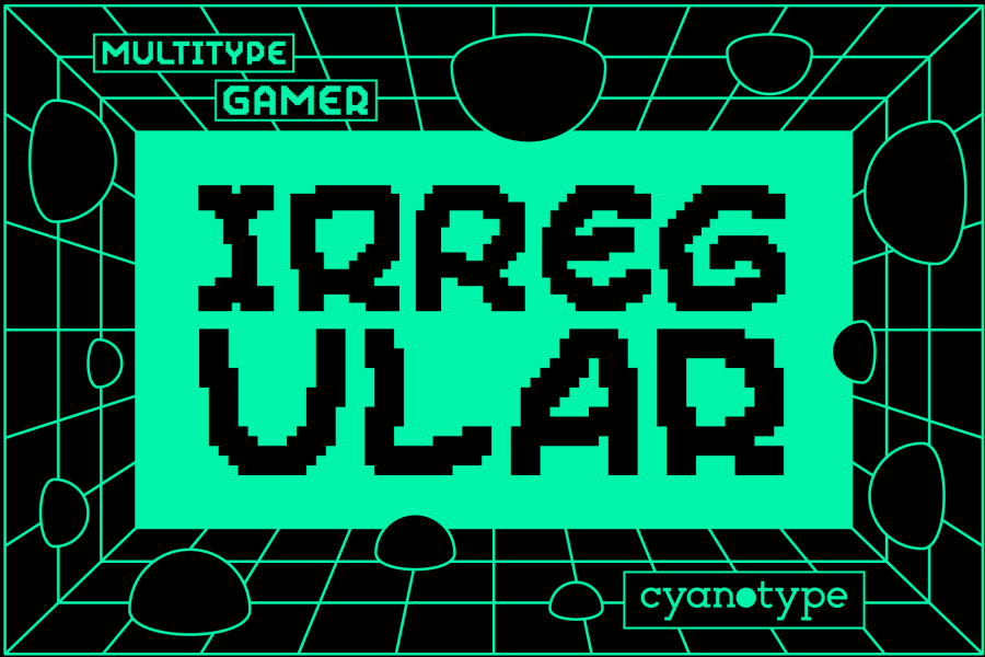 Gamer Irregular Pixel Display Font