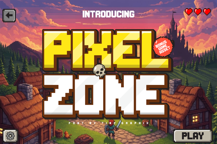 Pixel Zone Retro Pixel Font