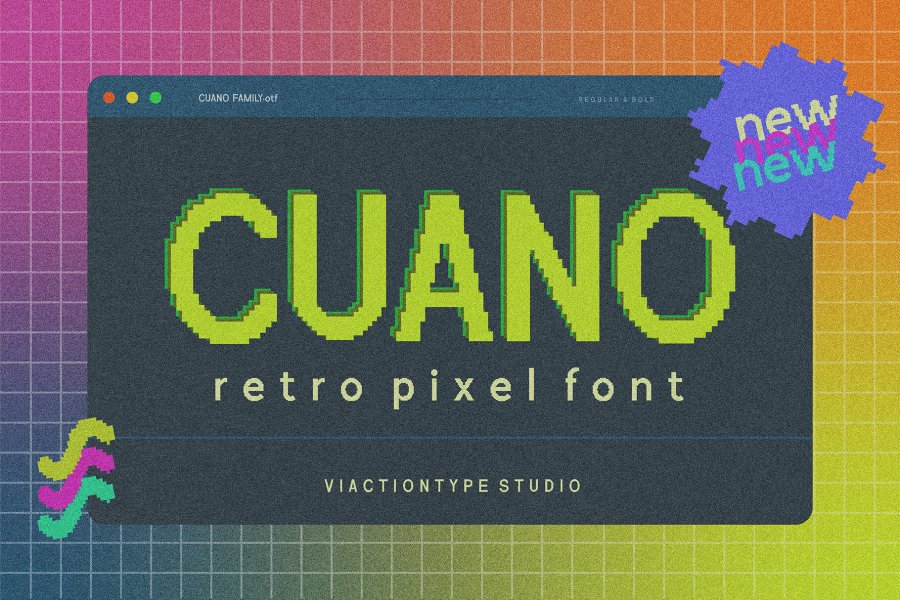 Cuano Retro Pixel Font