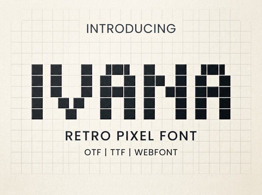 Ivana Retro Pixel Font