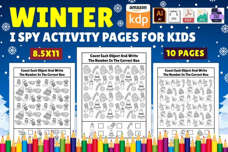 Winter I Spy Activity Pages