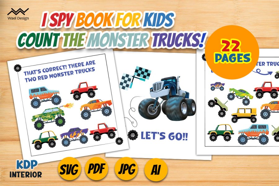 Monster Truck Spy Activity Book