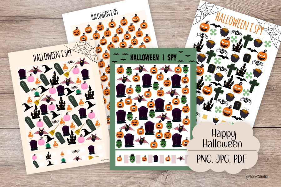 Halloween I Spy Activity Pack
