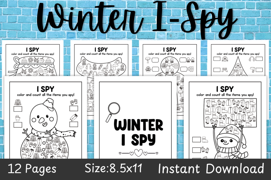 Winter I Spy Activity Book