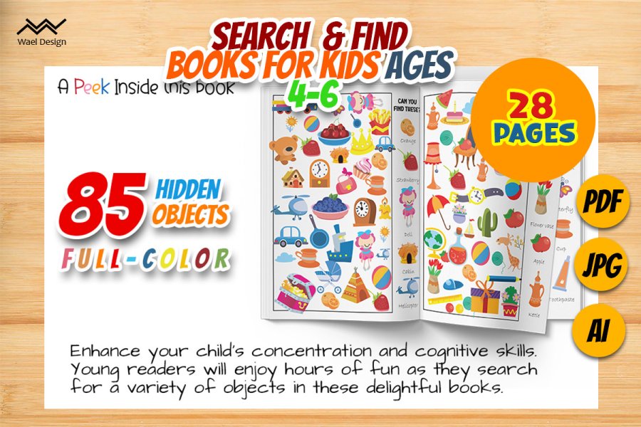 Look and Find Activity Book for Kids