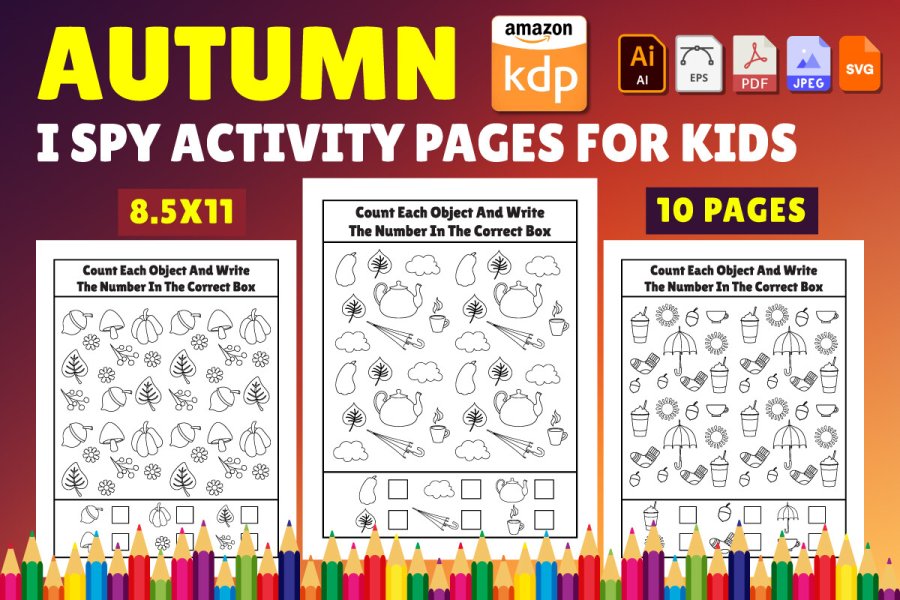 Autumn I Spy Activity Pages