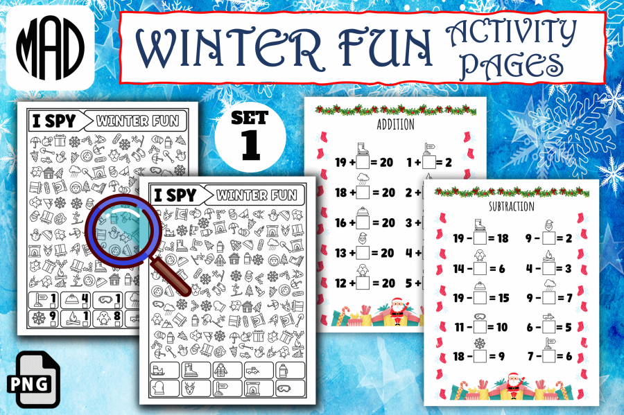 Winter Fun Activity Pages