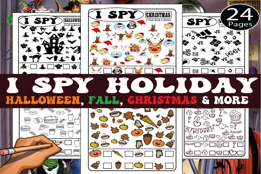 Holiday Hidden Picture Activity Pack