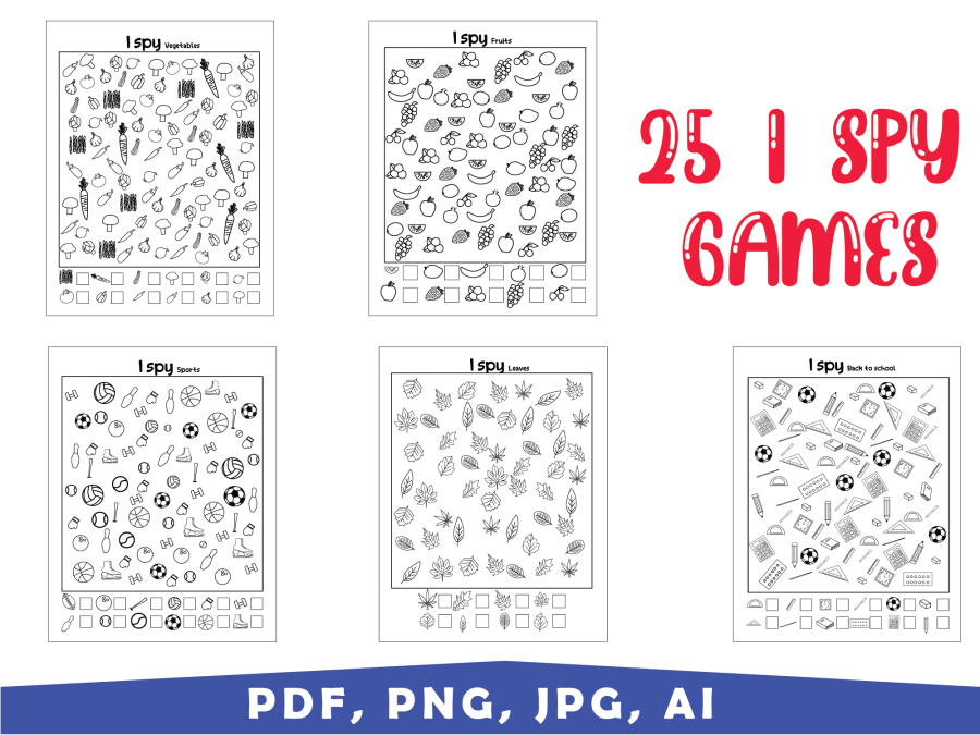 25 I Spy Activity Pages