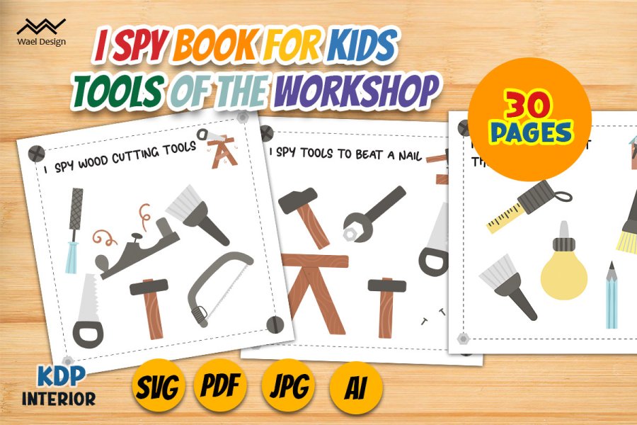 Workshop Tools I Spy Activity Book