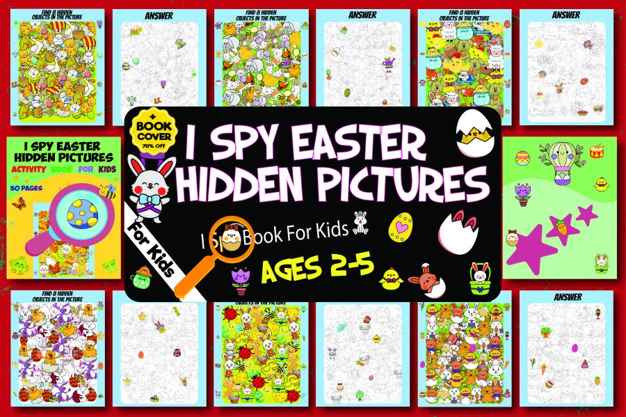 Easter Hidden Pictures Puzzle Book