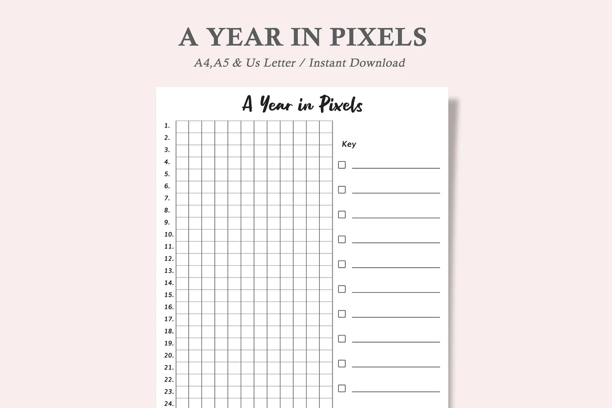 Mood Tracker Pixel Journal
