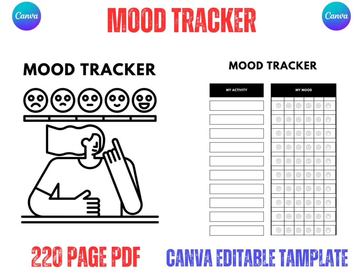 Mood Tracker Planner Interior