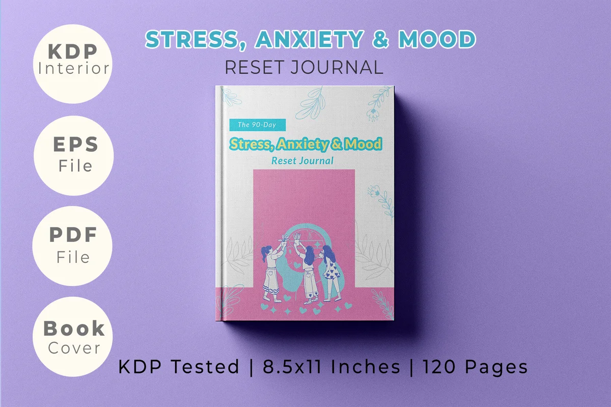 Stress, Anxiety & Mood Tracker Journal