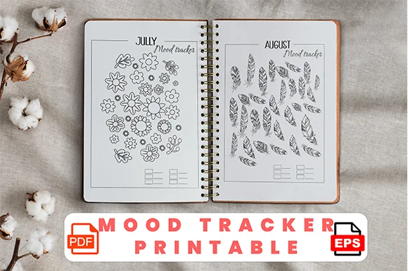 Monthly Mood Tracker Planner