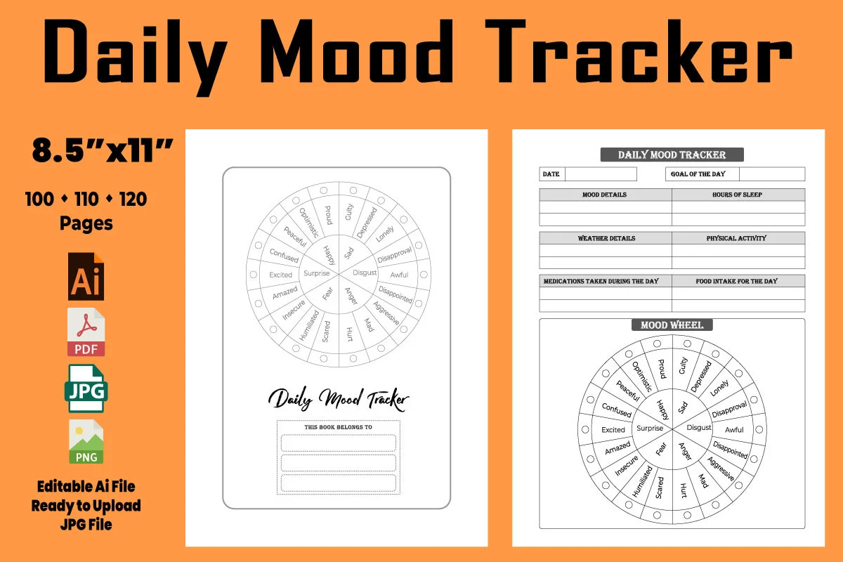 Daily Mood Tracker Journal Interior