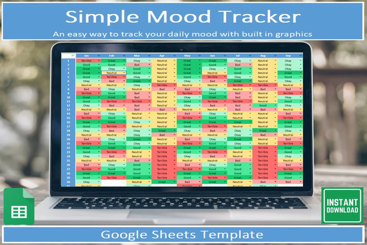 Simple Mood Tracker for Google Sheets