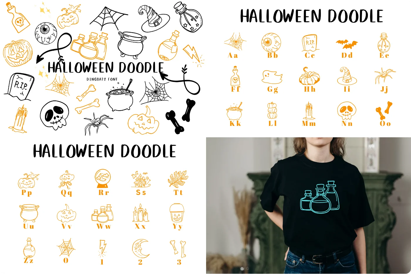 Halloween Dingbats Font