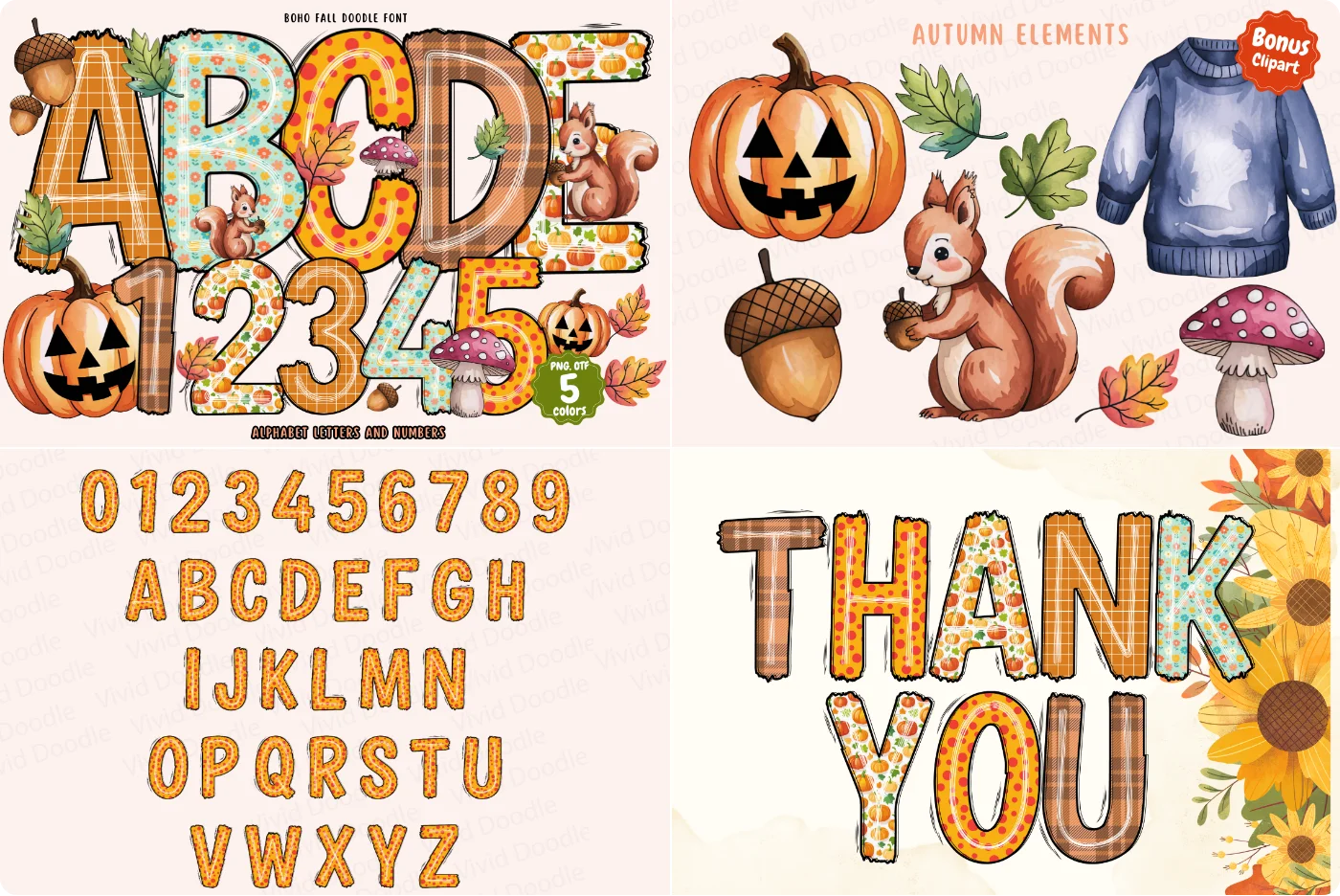 Boho Fall Decorative Display Font