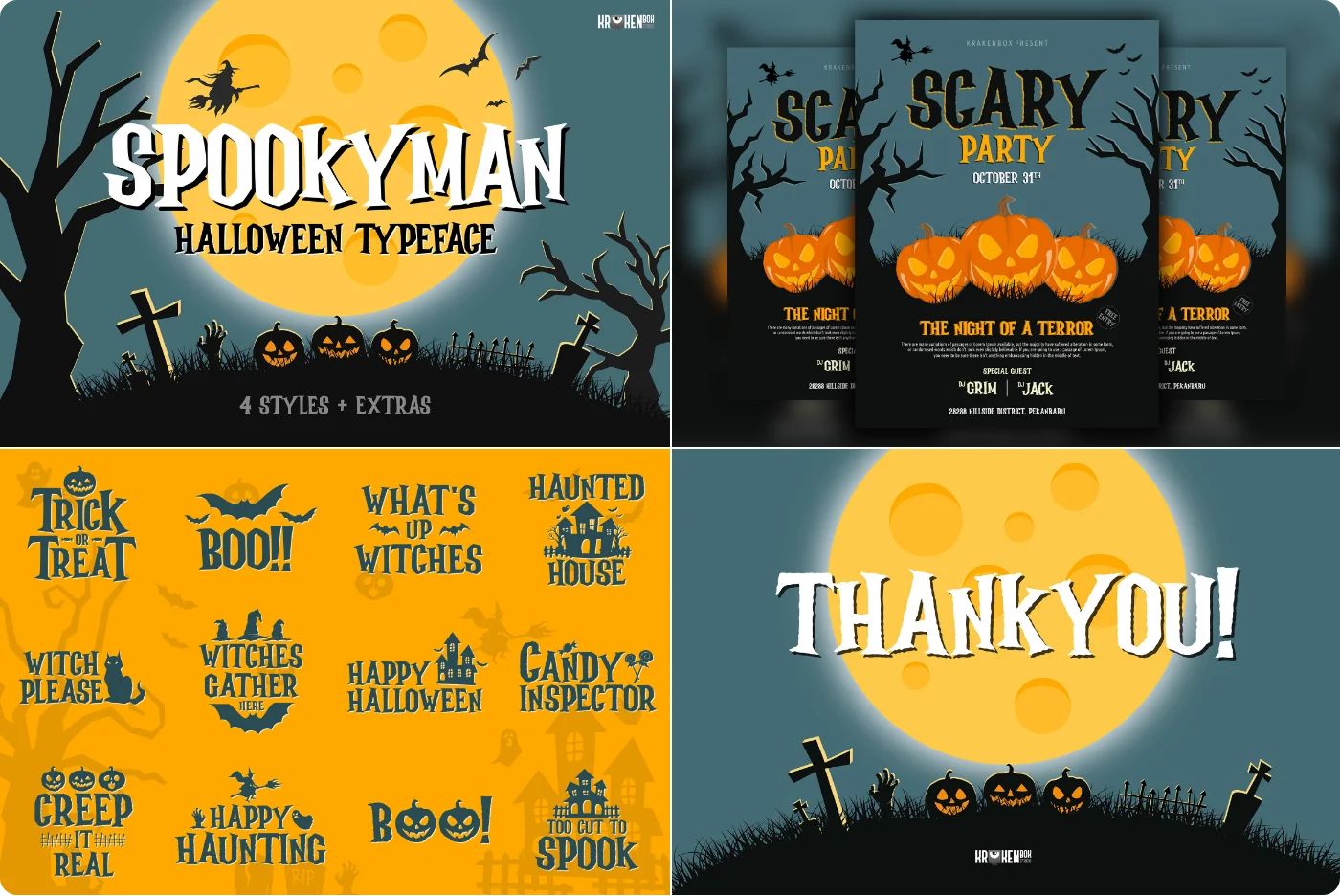 Spookyman Horror Display Font