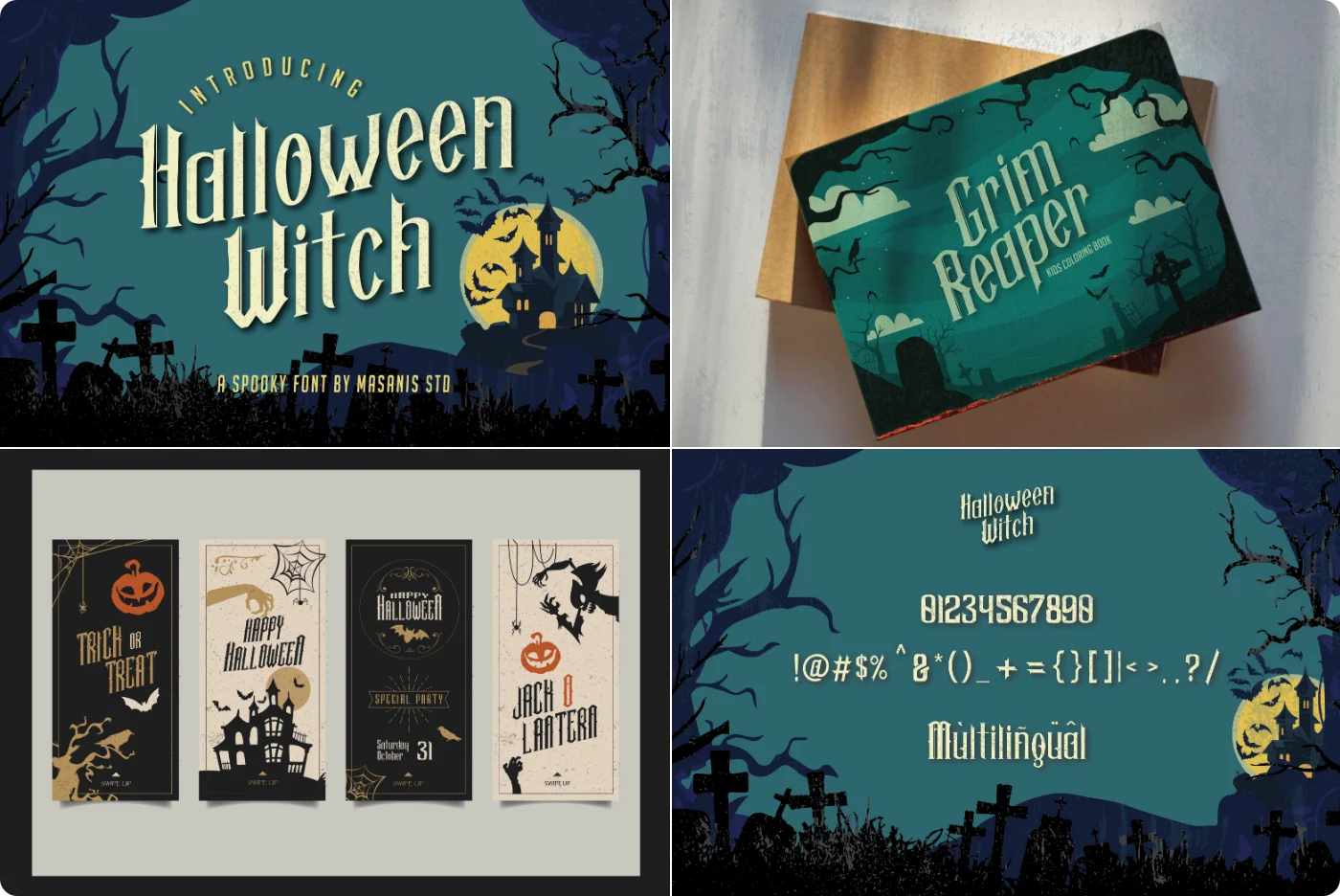 Halloween Witch Horror Display Font