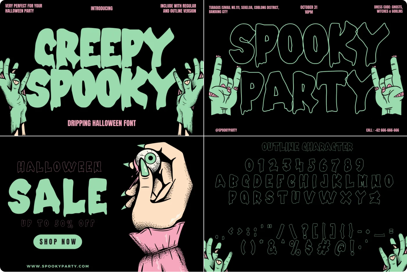 Creepy Drip Font