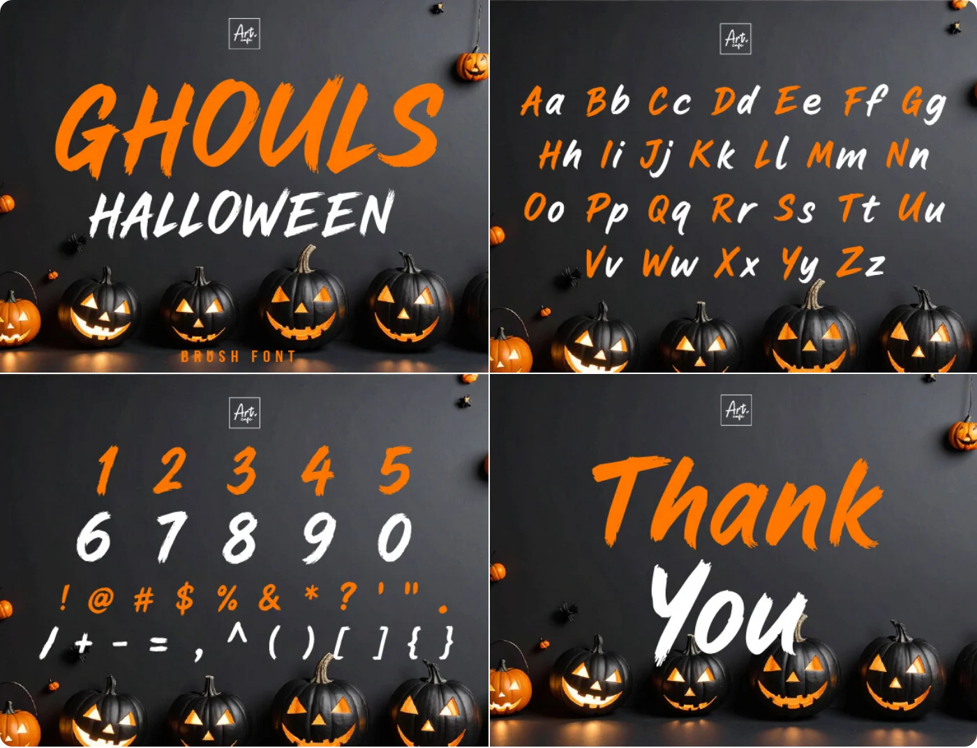 Ghouls Brush Font