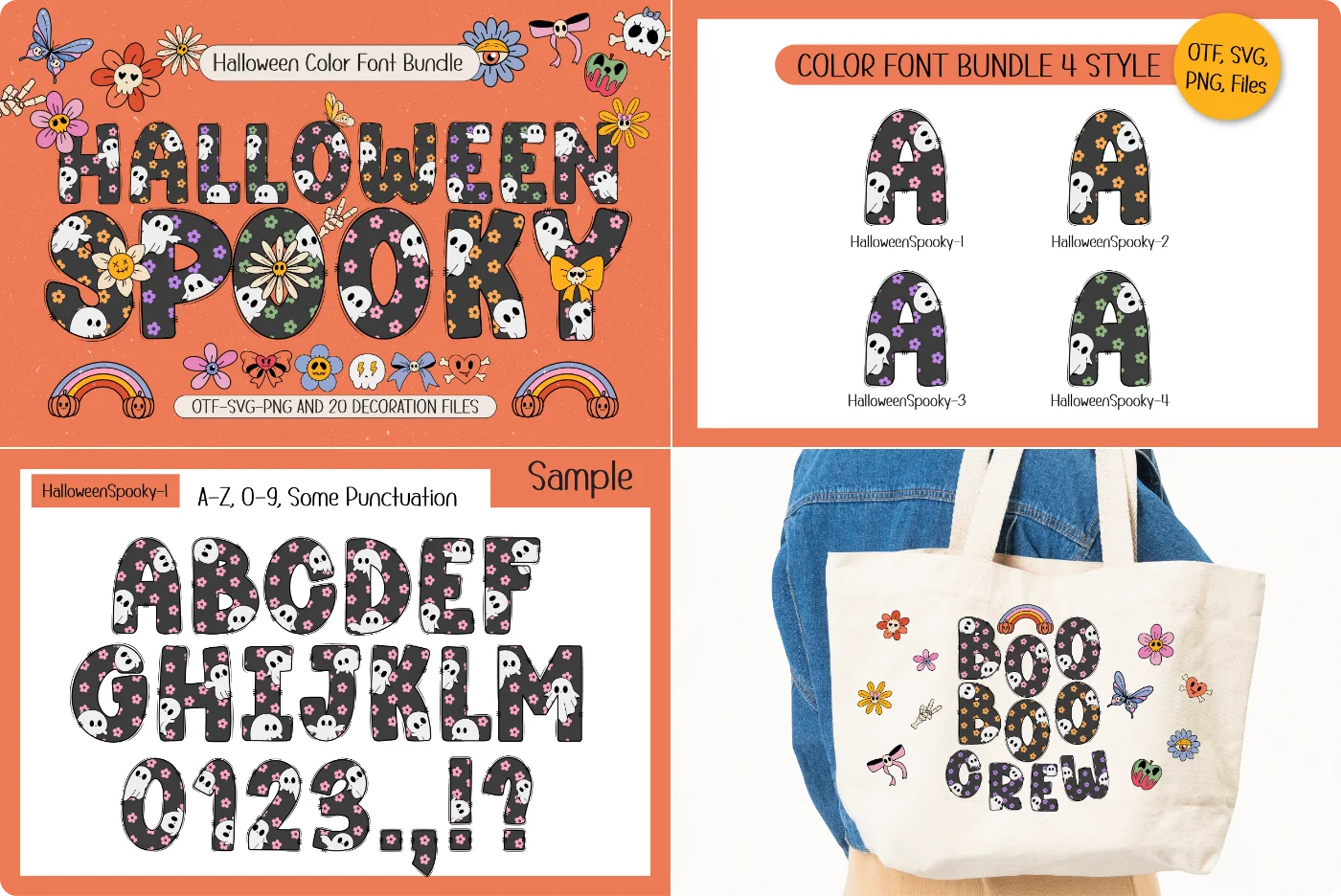 Spooky Decorative Display Font