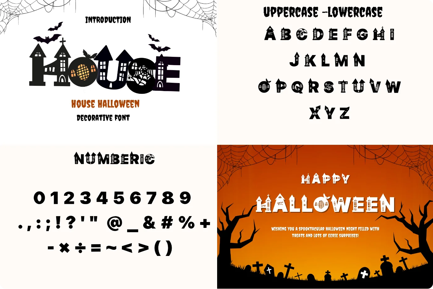 Hallow House Decorative Display Font