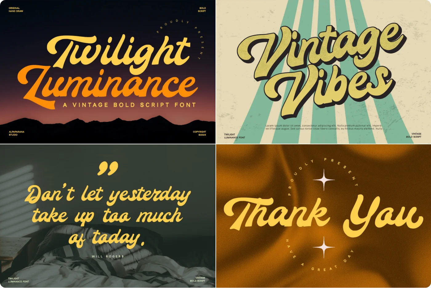 Twilight Vintage Handwritten Script Font