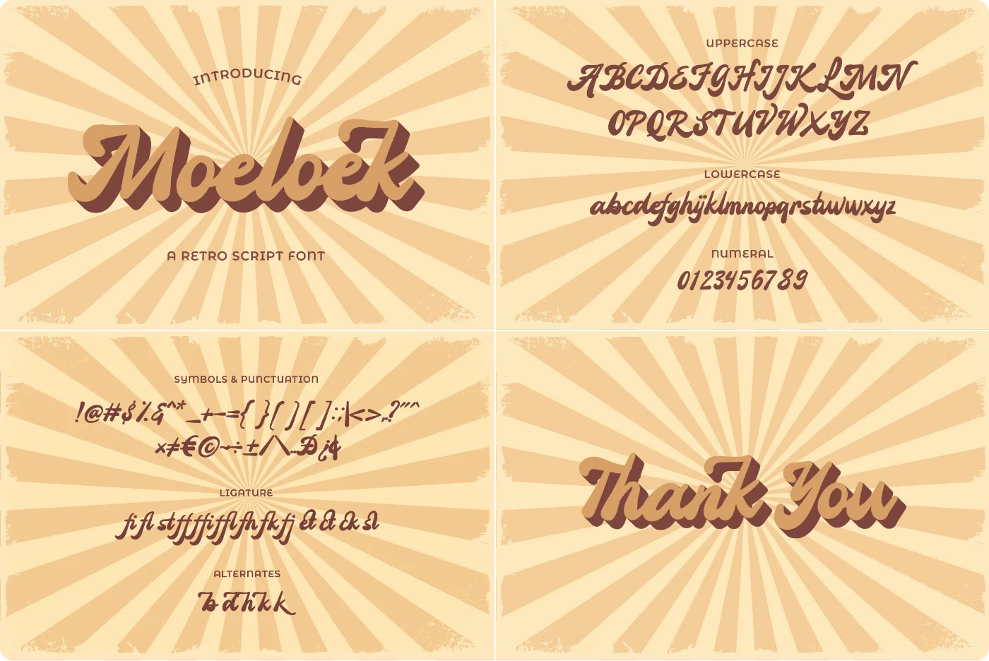 Moeloek Retro Script Font