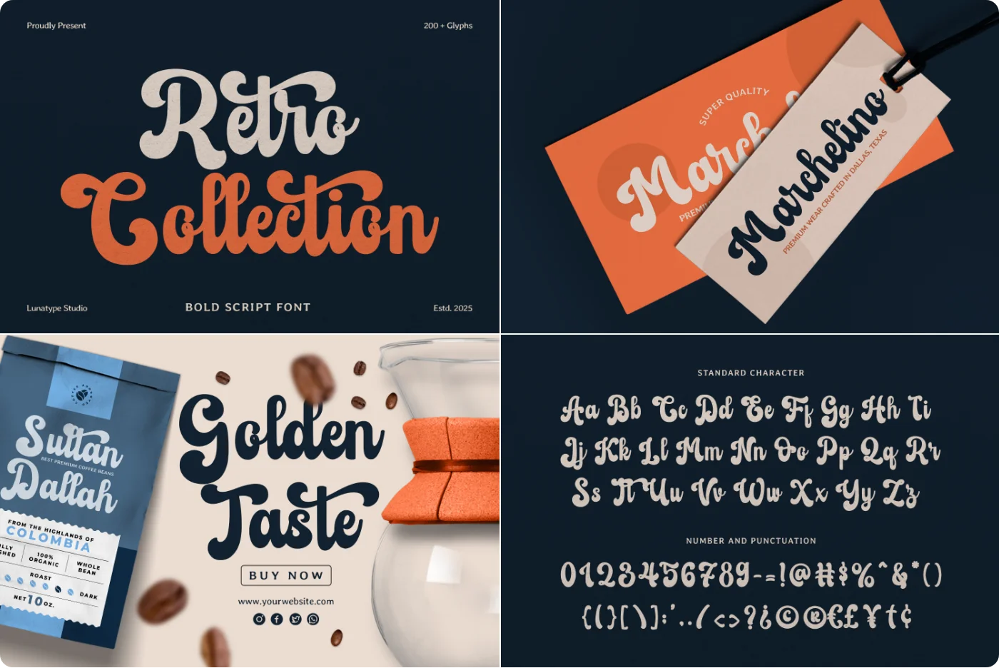 Retro Script Font