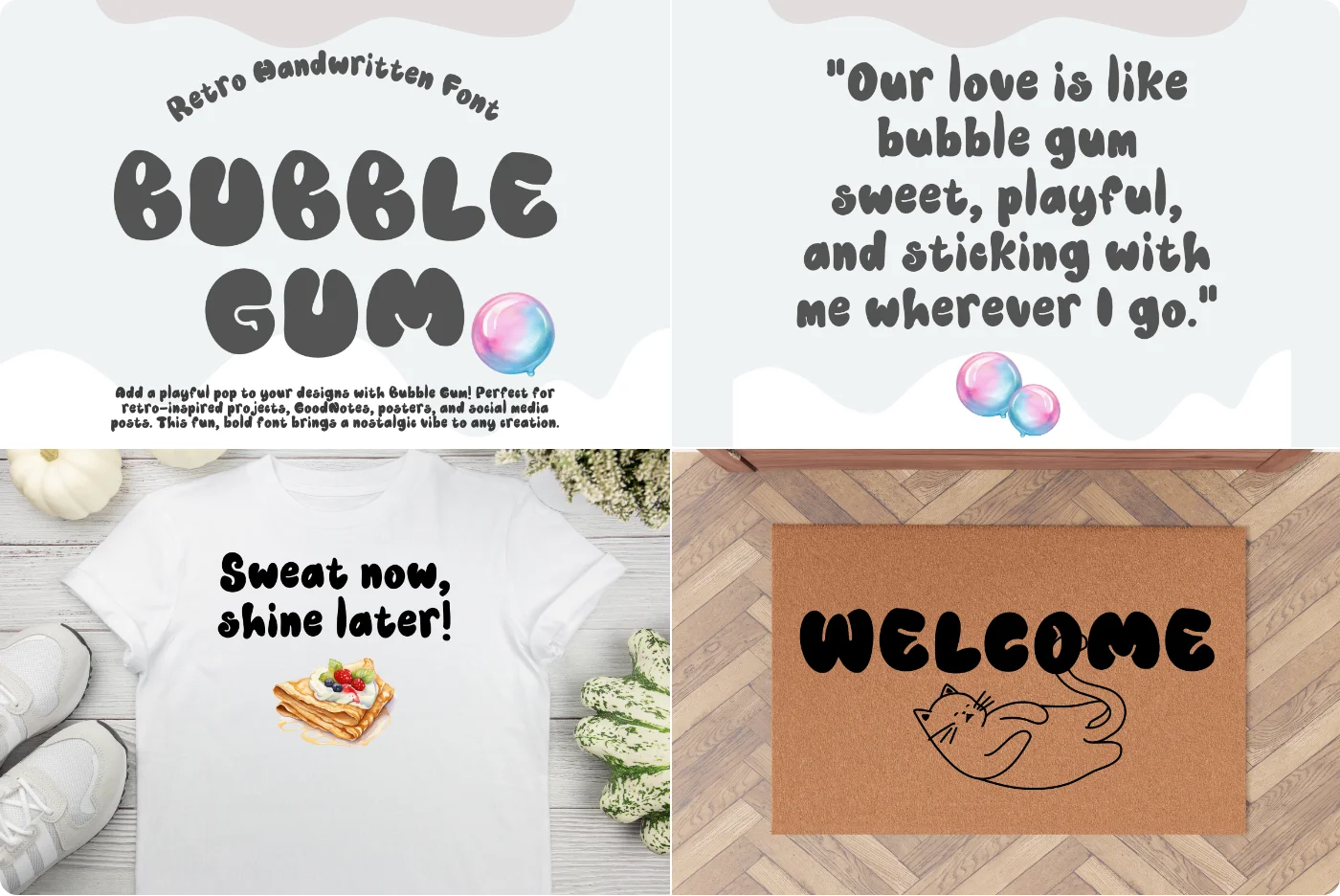 Bubble Handwritten Font