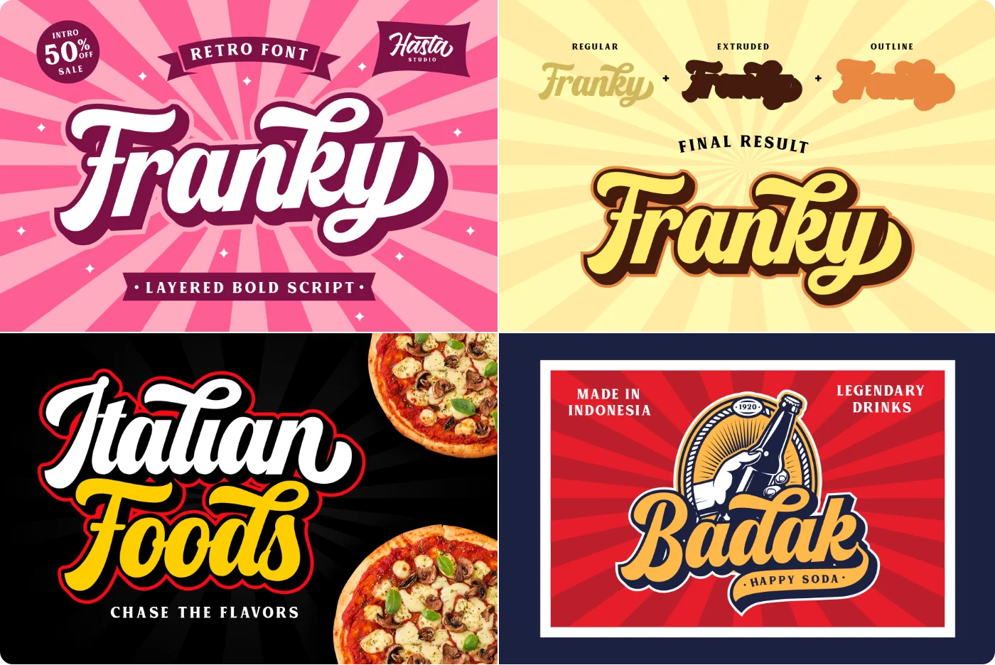 Franky Retro Script Font