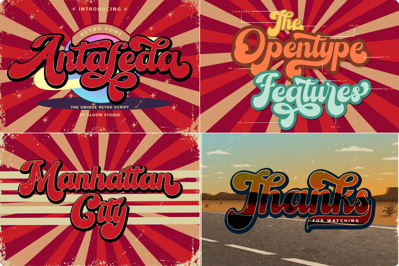 Antafeda Retro Handwritten Font