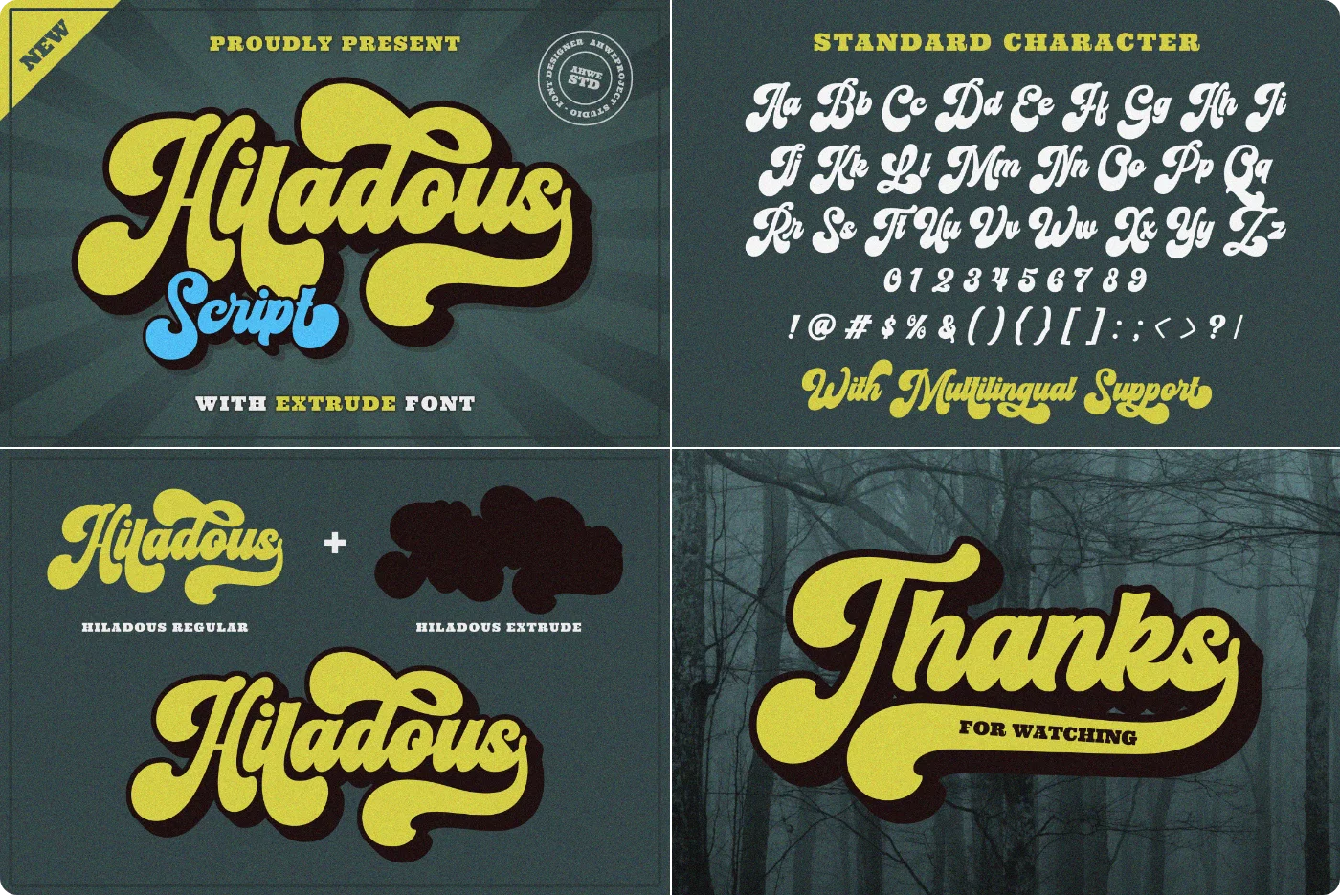 Hiladous Retro Handwritten Font
